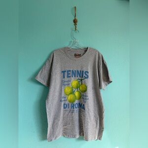 🎾 NWOT The Bounce Club Tennis Di Roma Shirt, Sport Grey